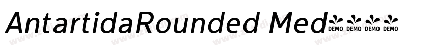AntartidaRounded Med字体转换